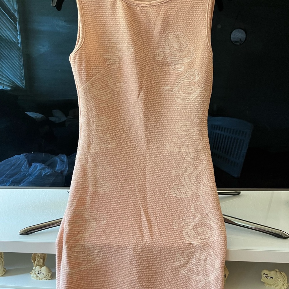 Pink Sleeveless Bodycon Mini Dress